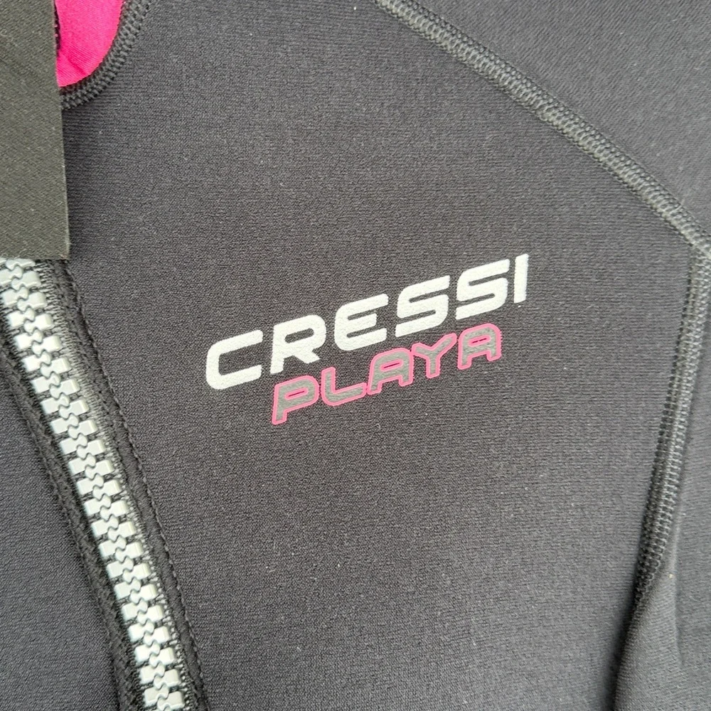 Cressi "Playa" Black and Pink one piece wetsuit Size 4 - Picture 2 of 6